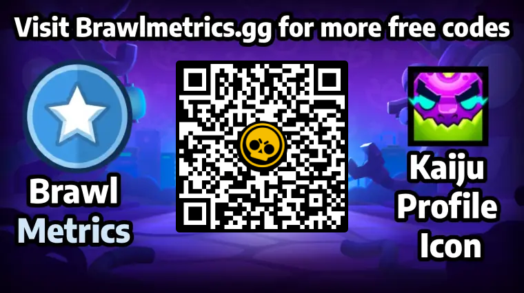 Free QR code to redeem Kaiju Profile Icon in Brawl Stars